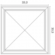 Декоративная панель Autoire Orac Decor W123 Полиуретан 333*333*35 мм
