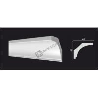 Карниз Decor Dizayn DD13 Полистирол 2000*48*40 мм
